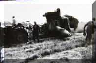 Maurice with his men haymaking